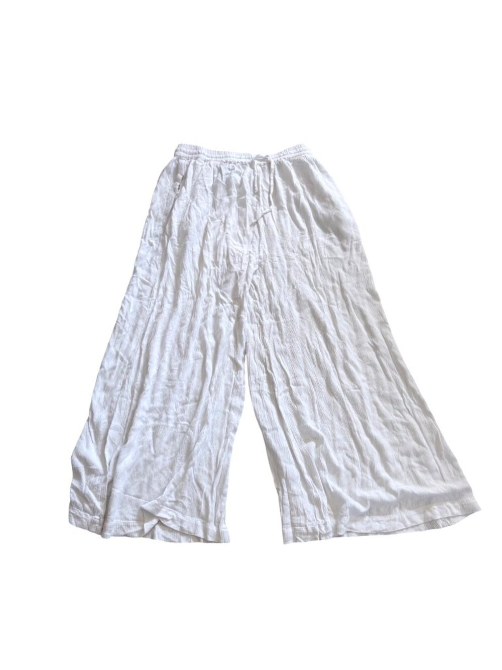 Calzedonia Cobey Women's Palazzo Pants Sz S Elastic Waistband Wide Leg Summer